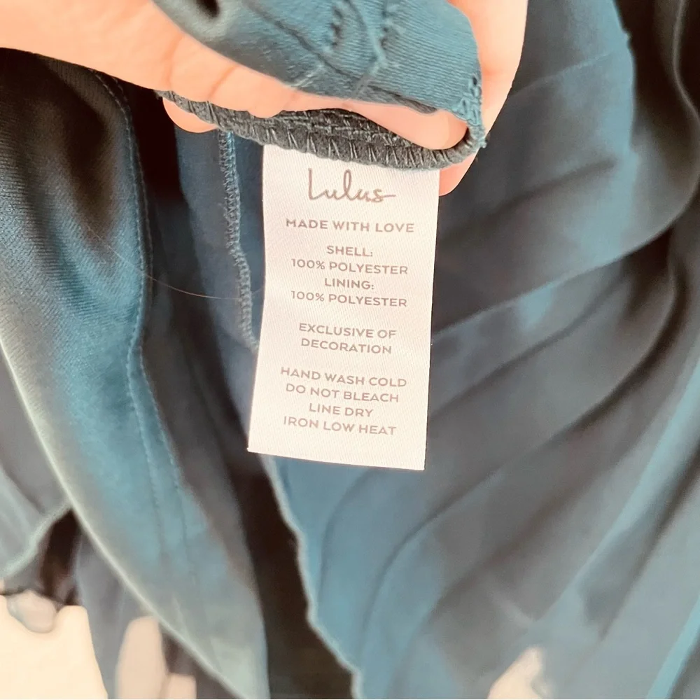 Lulu’s Emerald Green Tie-Strap Pleated Midi Dress Emerald Green XS - Picture 10 of 16